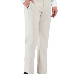 Park Avenue Grey Regular Fit Trousers image 4