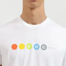 United Colors Of Benetton White Regular Fit Printed T-Shirt image 4