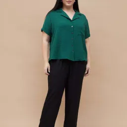 Nexus Dark Green Regular Fit Shirt image 4
