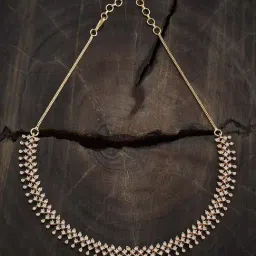 Kushal's Fashion Jewellery White Gold-Tone Plated Necklace for Women-image-34