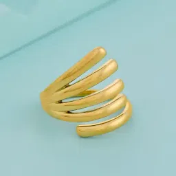 Kushal's Fashion Jewellery White Gold Polished Trendy Finger Ring for Women-picture-32