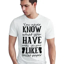 Seekbuylove Men Typography Printed Round Neck Short Sleeves Bio Finish T-shirt-picture-30