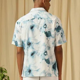 4 TRIPLE O FIVE O BY MUFTI Men Floral Printed Casual Shirt image 2