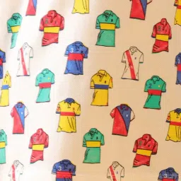 Anthrilo Boys White & Black Cotton Regular Fit Printed Joggers Set image 4