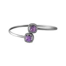 Rihi by P.C. Chandra Jewellers 92.5 Sterling Silver Open Square-Shaped Bracelet for Women & Girls-picture-26
