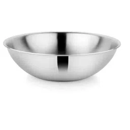 Prabha Stainless Steel Silver Prima Tasla with Flat Bottom, Tasla, 18cm, 1.4 L Without Lid.-image-59