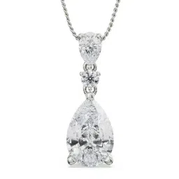 Emori 14k White Gold & Diamond Pear Drop Pendant-picture-36