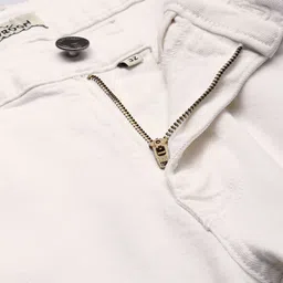 WROGN Men White Mid Rise Slim Tapered Fit Jeans image 5