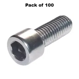 APL Allen Cap Bolt Fully Threaded Stainless Steel M10x130 mm with Chrome Finish (Pack of 100) image 2