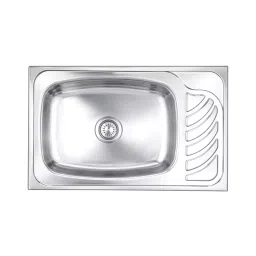 Nirali BG Kitchen Sink D'signo Series Large 815x510 mm (32x20 inch) Anti-Scratch Finish Stainless Steel, Eureka-picture-20