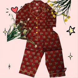 ANNA Unisex Kids Printed Shirt with Pyjamas-picture-56