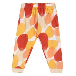 MINI KLUB Cotton Pack Of 3 Solid & Abstract Printed Pajamas - Blue Coral & White image 5