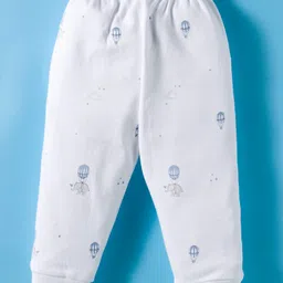 Zero Interlock Knit Full Length Printed Lounge Pants Pack of 3 - White image 5