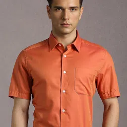 Louis Philippe Geometric Self Design Pure Cotton Formal Shirt-picture-31