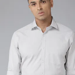 Park Avenue Men Slim Fit Opaque Pure Cotton Formal Shirt-image-91