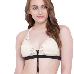 La Intimo Beige Non Wired Padded Full Coverage Bra-picture-31