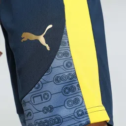 Puma Blue Regular Fit Printed Sports Shorts image 4