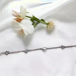 Rihi by P.C. Chandra Jewellers 92.5 Sterling Silver Star Link Bracelet for Women & Girls-picture-40