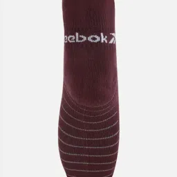 Reebok Maroon Regular Fit Logo Printed Socks image 2