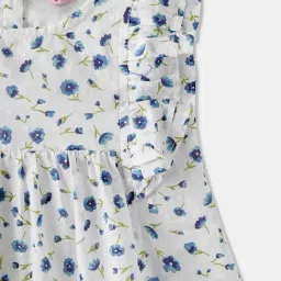 R&B Kids White Floral Regular Fit Top image 3