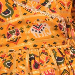 VASTRAMAY Girls Yellow Printed Clothing Sets image 4