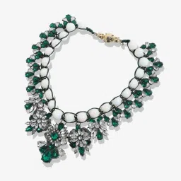 Sohi Multicolour Designer Statement Stones Necklace image 4