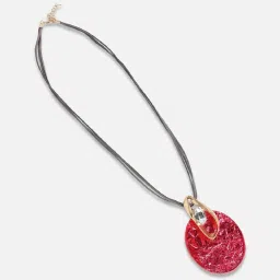 Sohi Women's Moonlit Elegance Thread Necklace image 4