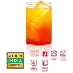 Borosil Transparent Glass Everyday Glasses - Set of 6 (295ml) image 4