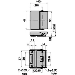 TAKIGEN Stainless Steel Square Snap Lock Gloss Barrel Polishing, C-1086 image 2