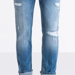 Antony Morato Blue Super Skinny Fit Distressed Jeans image 4