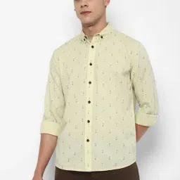 Forever 21 Light Yellow Printed Regular fit Shirt-picture-33