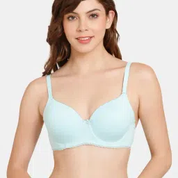 Rosaline by Zivame Light Blue Under-Wired T-Shirt Bra-picture-29