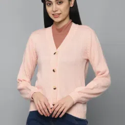Allen Solly Peach Cotton Sweater-image-63