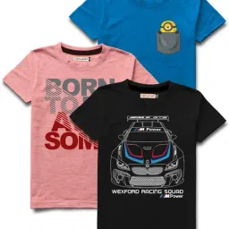 HELLCAT Multicolor Printed T-Shirt (Pack Of 3)-picture-30