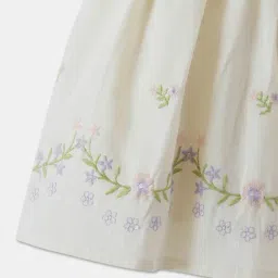 R&B Kids Ivory Embroidery Regular Fit Dress image 4