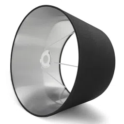 Pure Home and Living Black Cotton Solid Lamp Shade image 4