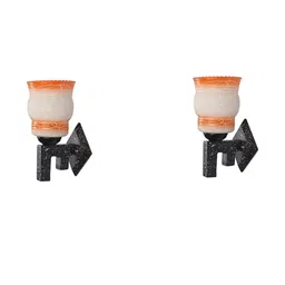 SOMIL Orange Glass Cylinder Printed Wall Lamps-picture-10