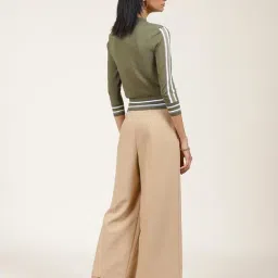 Label Ritu Kumar Olive Self Design Jacket image 2