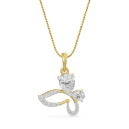 Emori 18k Yellow Gold & Diamond The Radiant Butterfly Pendant-picture-48