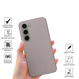 SPRIG Solid Printed Samsung Galaxy S23 Back Case Mobile Accessories image 2