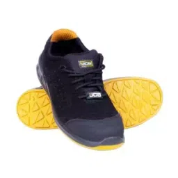 JCB Steel Toe Safety Shoes PU Sole UK 9 Black-image-1