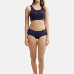 Jockey JW12 Women's Wirefree Padded Tencel Lyocell Elastane Full Coverage Lounge Bra image 4