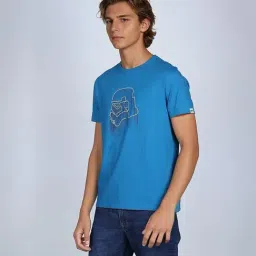 Lee Blue Regular Print T-Shirt image 4