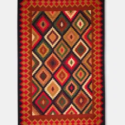 Fabindia Akarsh Multicolor Cotton Woven Dhurrie image 3