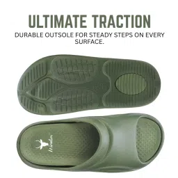 Hirolas Men's Olive Slides image 4