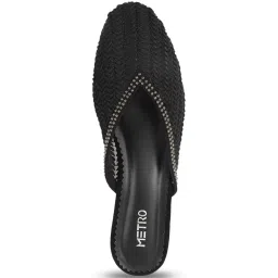 Metro Women's Black Mule Shoes image 4
