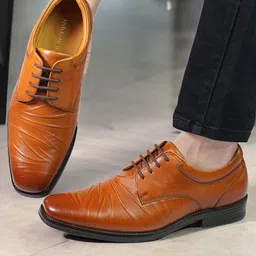rishXation Men Leather Formal Derbys image 3