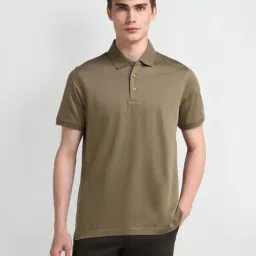 Arrow Brown Cotton Regular Fit Polo T-Shirt-picture-13
