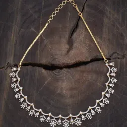 Kushal's Fashion Jewellery White Gold-Tone Plated Necklace for Women-image-36
