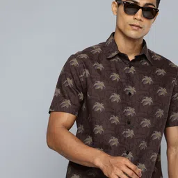 Flying Machine Opaque Floral Printed Pure Cotton Casual Shirt-image-64